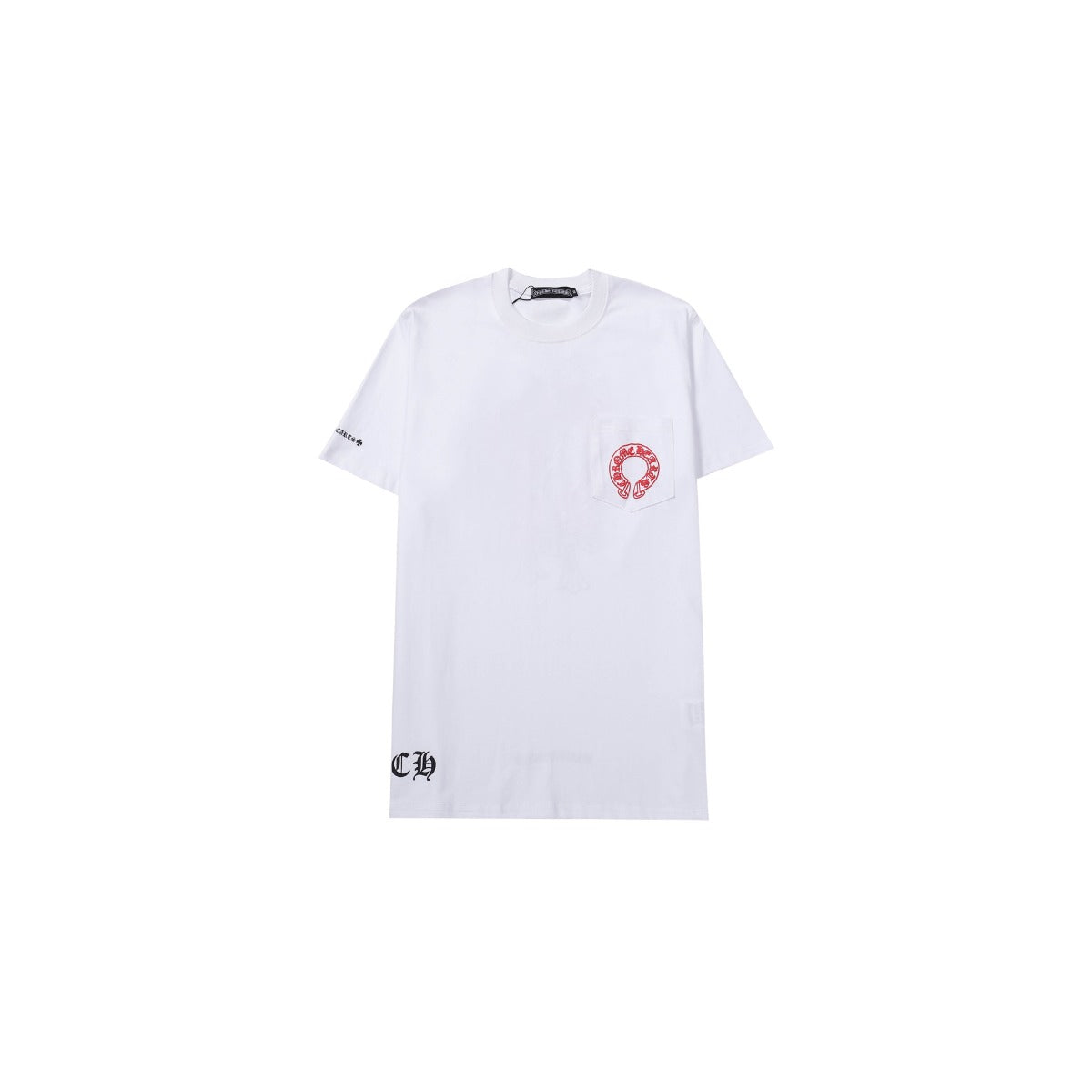Chrome Heart T Shirts Horseshoe Stacked Cross Short Sleeve T-Shirt