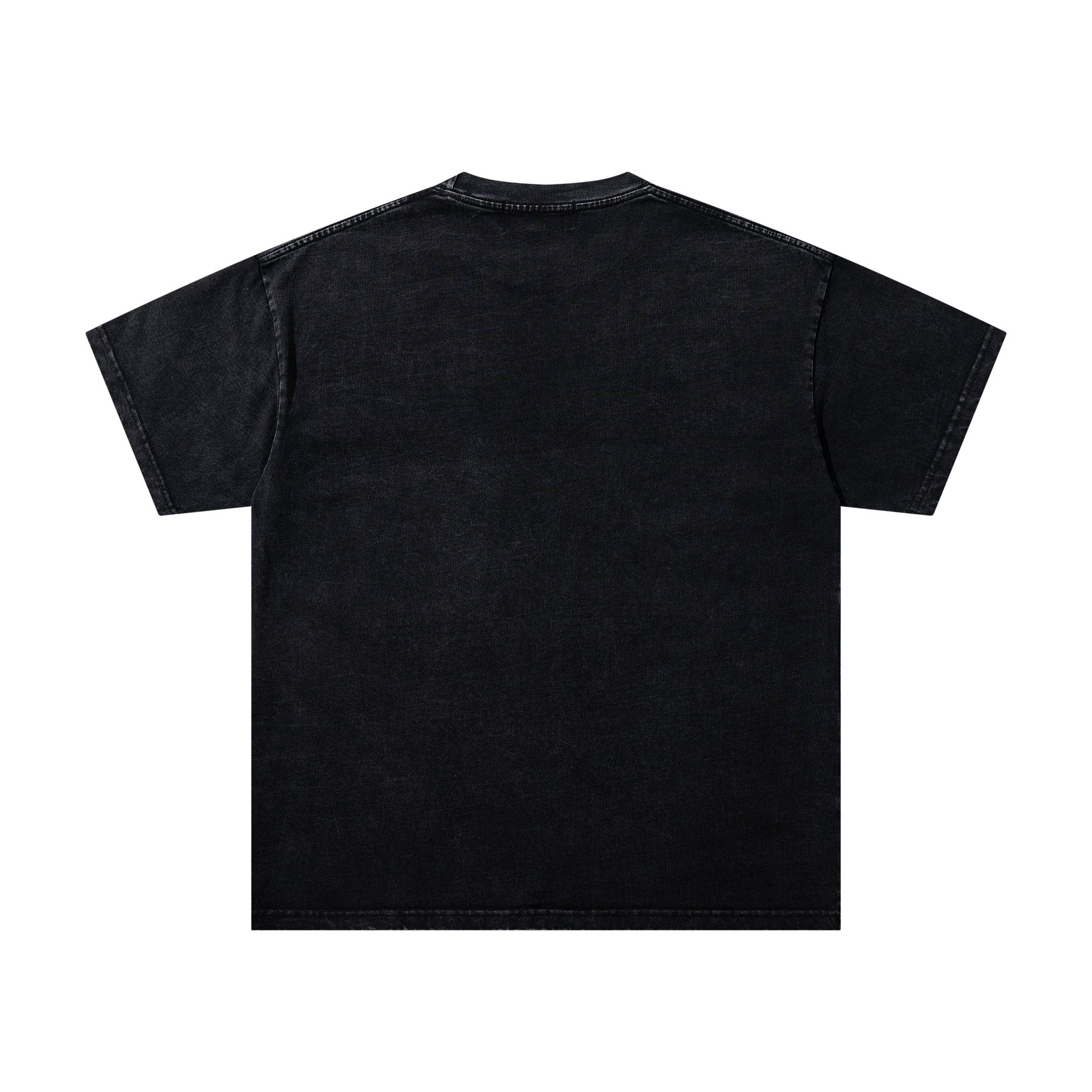 MAJESTIK Washed Black Concert-Collage Graphic T-Shirt ¡ª back