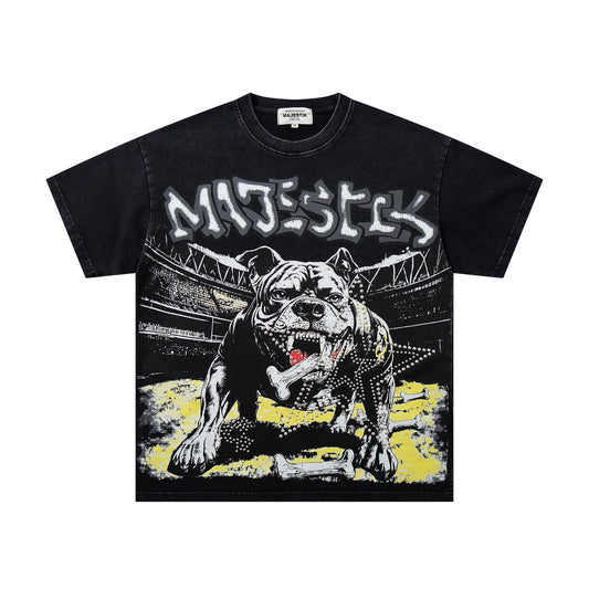 MAJESTIK Bulldog Graphic Short-Sleeve T-Shirt ¡ª hero