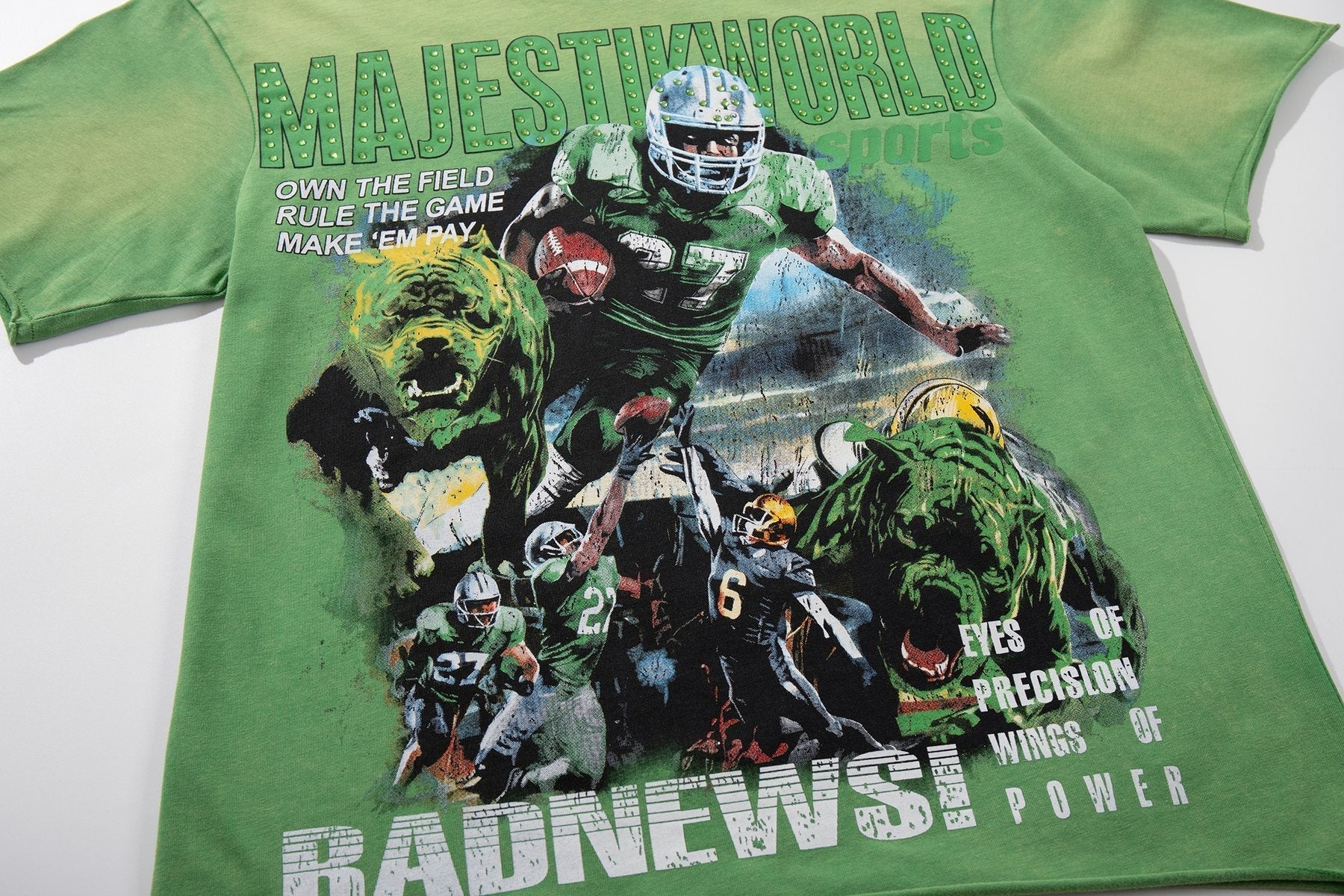 MAJESTIK Football Graphic T-Shirt ¡ª detail
