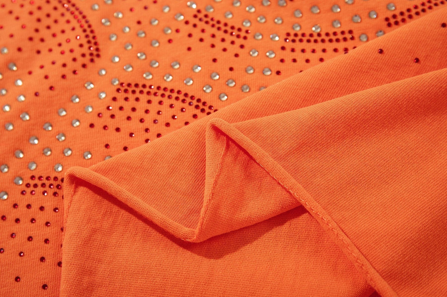 MAJESTIK Rhinestone Spiderweb Graphic T-Shirt ¡ª detail