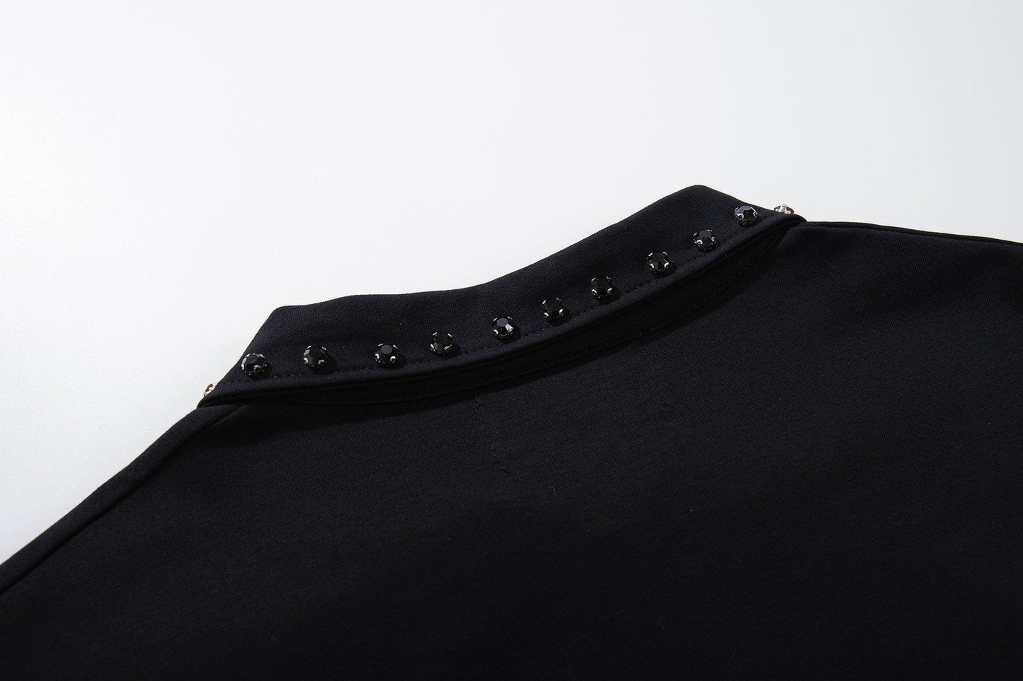 MAJESTIK Retro Diner Zip Polo Shirt ¡ª detail