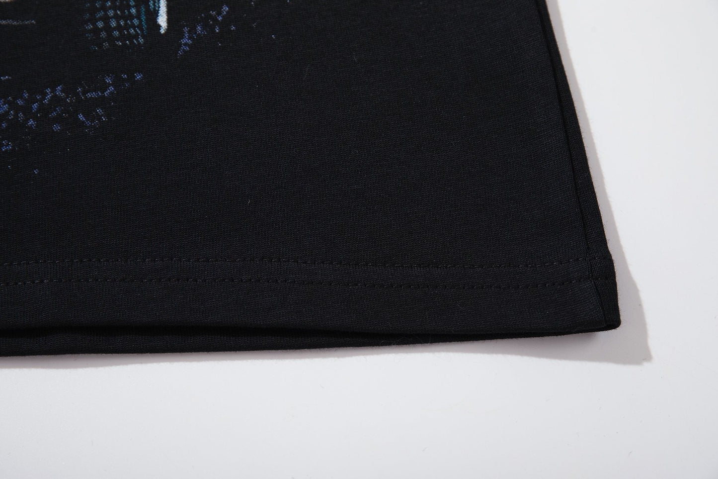 MAJESTIK Rhinestone Graphic Zip Polo Shirt ¡ª detail